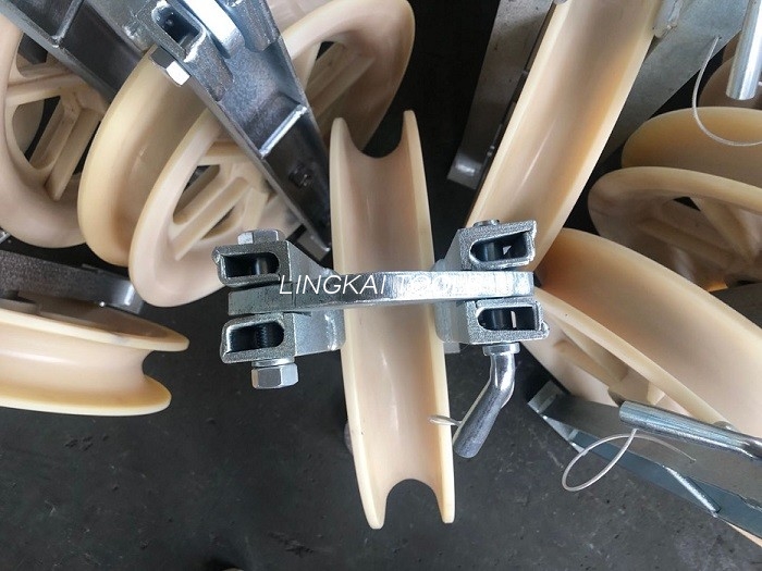 Seilrolle, Haken, Kabelrolle, Radrolle, Nylon-Aluminiumlegierung, einzelner Bespannungsblock