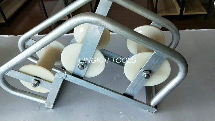 SH450J-Modell, verzinktes Schachtkabelrollen-Aluminiummaterial, gebogener Typ