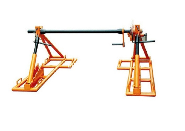 Linie, die Kabeltrommel-Hebeböcke, hydraulischen Kabel-Jack 7T mit Motor aufreiht