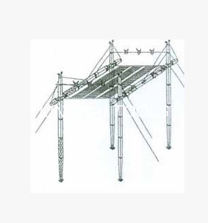 Notfall-Restaurierungs-Kletterantennenmast mit Aluminium-Kreuzungsstruktur