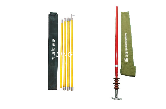 3–10 m Teleskop-Fiberglas-Elektro-Hot-Stick/Hochspannungs-Isolierschalterstab