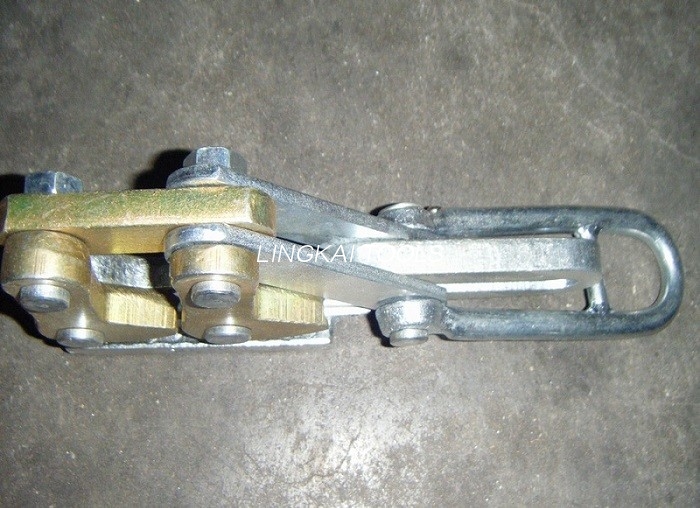 25-50GJ Stahllitzenwerkzeuge SKDS / 10 KN Dual Cam Earth Steel Cable Gripper