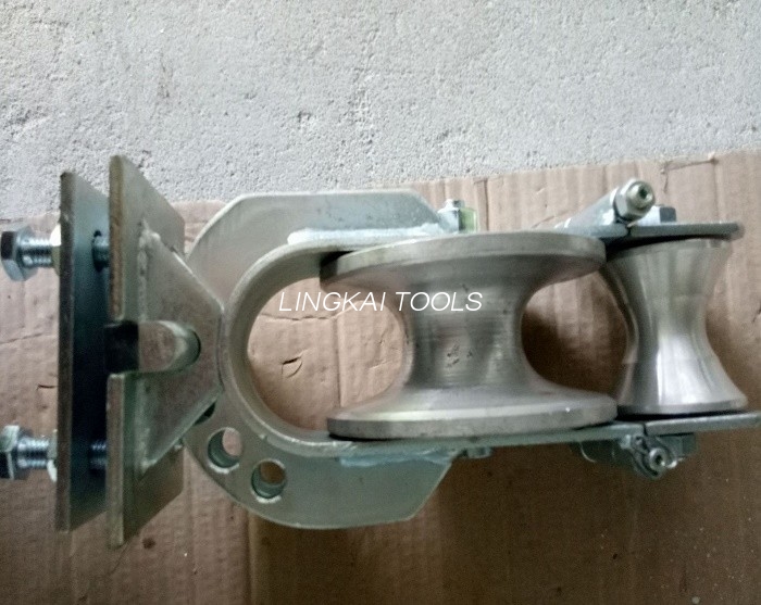 Aluminium-Scheibenkabel-Zugrolle SHCS-2 20KN Dreizweck-Bespannblock