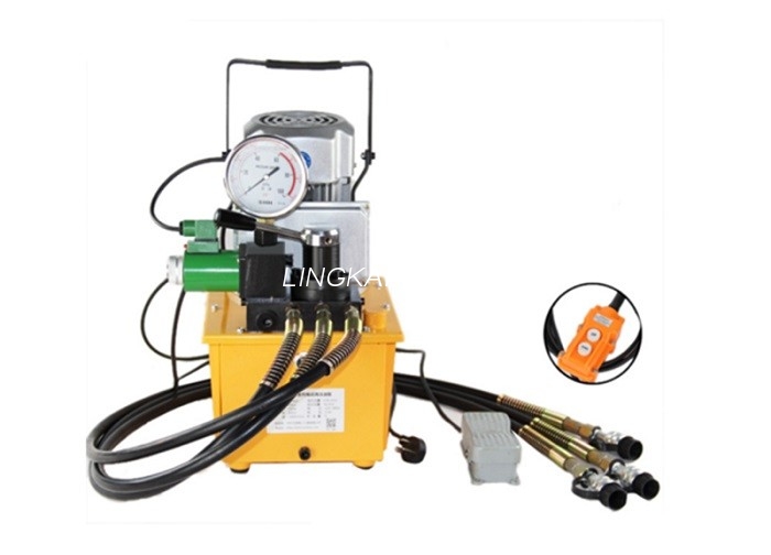 Tragbares hydraulisches Crimpwerkzeug, einfachwirkende hydraulische motorbetriebene Pumpe, 70 MPa