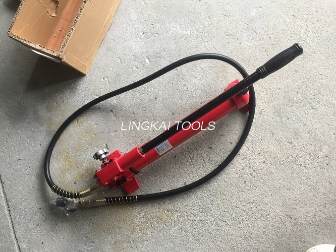 700 Bar 1000 psi Tragbare handbetriebene Hydraulikpumpe 900 CC Ölkapazität Langlebig
