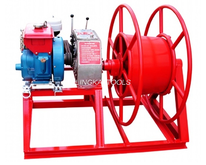 3600 U/min Geschwindigkeit, 5-Tonnen-Power-Puller-Windenseilaufnahme mit GX160-Benzinmotor