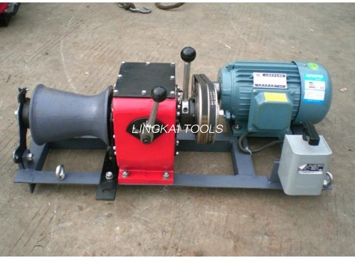 Kleiner leichter 1-Tonnen-Seilwindenzieher, Drahtseilzugwinde, 2,2 kW Elektromotor