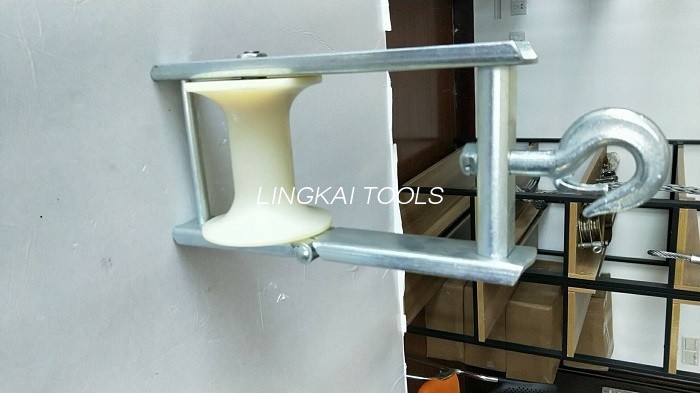 Langlebige Riemenscheibenblöcke mit Aluminium-Nylon-Riemenscheiben-Rollenbündel-Leiterblock-Antennenkabel-Aufreihungsrolle